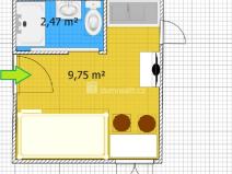 Prodej bytu 1+kk, Luhačovice, Josefa Černíka, 12 m2