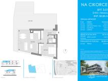 Prodej bytu 2+kk, Praha - Modřany, Na Cikorce, 58 m2