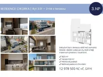 Prodej bytu 2+kk, Praha - Modřany, Na Cikorce, 58 m2