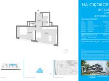 Prodej bytu 2+kk, Praha - Modřany, Na Cikorce, 52 m2