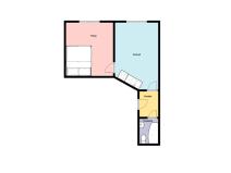 Pronájem bytu 2+kk, Praha - Kobylisy, Čimická, 42 m2