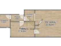 Prodej bytu 2+1, Klatovy, Masarykova, 47 m2