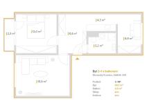 Prodej bytu 2+1, Moravský Krumlov, Sídliště, 51 m2