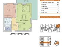 Pronájem bytu 2+kk, Olomouc - Řepčín, Aloise Rašína, 57 m2