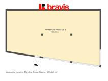 Pronájem obchodního prostoru, Brno, Řípská, 186 m2