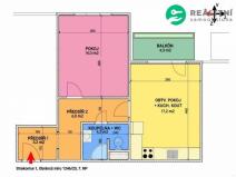 Pronájem bytu 2+kk, Strakonice, Obránců míru, 49 m2