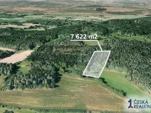 Prodej lesa, Budětice, 7622 m2
