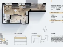 Prodej bytu 1+kk, Ostrava, Stodolní, 38 m2