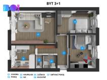 Prodej bytu 3+1, Fulnek - Děrné, 72 m2