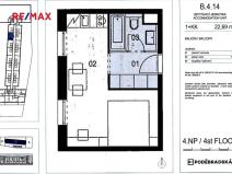 Prodej bytu 1+kk, Praha - Vysočany, Poděbradská, 23 m2