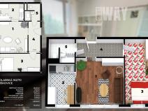 Prodej bytu 2+1, Praha - Miškovice, Polabská, 45 m2
