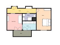 Pronájem bytu 2+1, Praha - Braník, Žalmanova, 50 m2