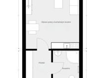 Pronájem bytu 1+kk, Plzeň - Východní Předměstí, Jablonského, 28 m2