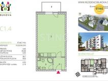 Pronájem bytu 1+kk, Jihlava, Slovenská, 46 m2