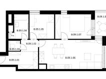 Prodej bytu 3+kk, Pardubice, Jozefa Gabčíka, 66 m2
