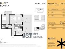 Prodej bytu 4+kk, Praha - Karlín, Libeňský ostrov, 80 m2
