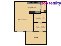 Prodej bytu 1+kk, Trutnov, Horská, 33 m2