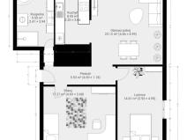 Pronájem bytu 3+kk, Plzeň - Jižní Předměstí, Majerova, 79 m2