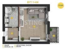 Prodej bytu 1+kk, Frýdek-Místek, Na Poříčí, 37 m2