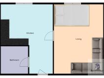 Pronájem bytu 1+1, Ústí nad Labem - Neštěmice, Seifertova, 36 m2