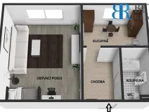 Prodej bytu 1+1, Přerov, Bayerova, 33 m2