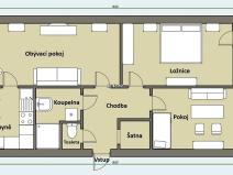 Pronájem bytu 3+1, Liberec, Na Bojišti, 85 m2
