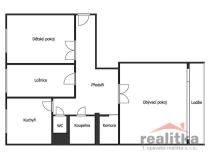 Prodej bytu 3+1, Krnov - Pod Bezručovým vrchem, Jesenická, 69 m2