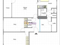 Prodej bytu 4+1, Praha - Strašnice, Dětská, 112 m2
