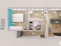 Prodej bytu 2+1, Poděbrady, Mánesova, 49 m2