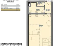 Prodej bytu 1+kk, Liberec, 52 m2