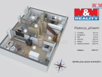 Prodej rodinného domu, Hostomice, Palackého, 81 m2
