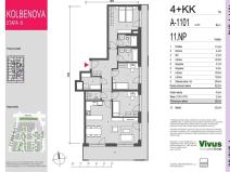 Prodej bytu 4+kk, Praha - Vysočany, Smržových, 100 m2