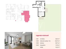 Prodej bytu 2+kk, Kolín, Pražská, 61 m2