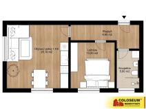 Prodej bytu 2+kk, Hrušovany nad Jevišovkou, 53 m2