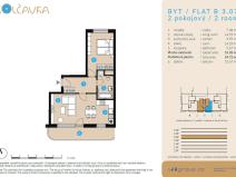 Prodej bytu 2+kk, Praha - Libeň, Nad Kolčavkou, 52 m2