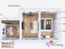 Prodej bytu 2+1, Olomouc - Holice, Slunečná, 51 m2