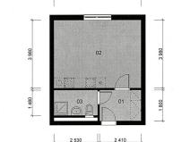 Pronájem bytu 1+kk, Praha - Uhříněves, Karla Zicha, 30 m2