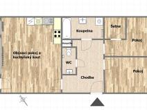 Prodej bytu 3+kk, Praha - Prosek, Jetřichovická, 72 m2