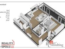 Pronájem bytu 2+kk, Mladá Boleslav, 87 m2