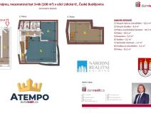 Pronájem bytu 3+kk, České Budějovice - České Budějovice 7, Lidická tř., 108 m2