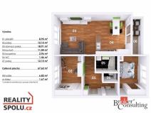 Pronájem bytu 3+kk, Cvikov, 67 m2