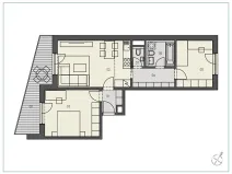 Pronájem bytu 3+kk, Praha - Libeň, Novovysočanská, 62 m2