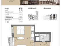 Prodej bytu 1+kk, Brno - Husovice, Vranovská, 32 m2
