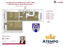 Prodej bytu 2+1, Český Krumlov - Plešivec, U Jeslí, 63 m2