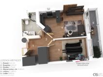 Prodej bytu 2+kk, Praha - Letňany, Kuželova, 37 m2