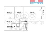 Prodej bytu 3+1, Chomutov, Jirkovská, 64 m2