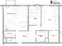 Pronájem bytu 3+kk, Benešov, Tyršova, 108 m2