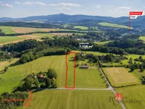 Prodej louky, Chrastava - Horní Chrastava, Frýdlantská, 7126 m2