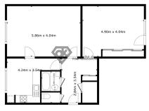 Pronájem bytu 2+1, Ústí nad Orlicí, Na Pláni, 66 m2