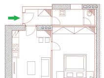Pronájem bytu 2+kk, Brno - Pisárky, Antonína Procházky, 43 m2